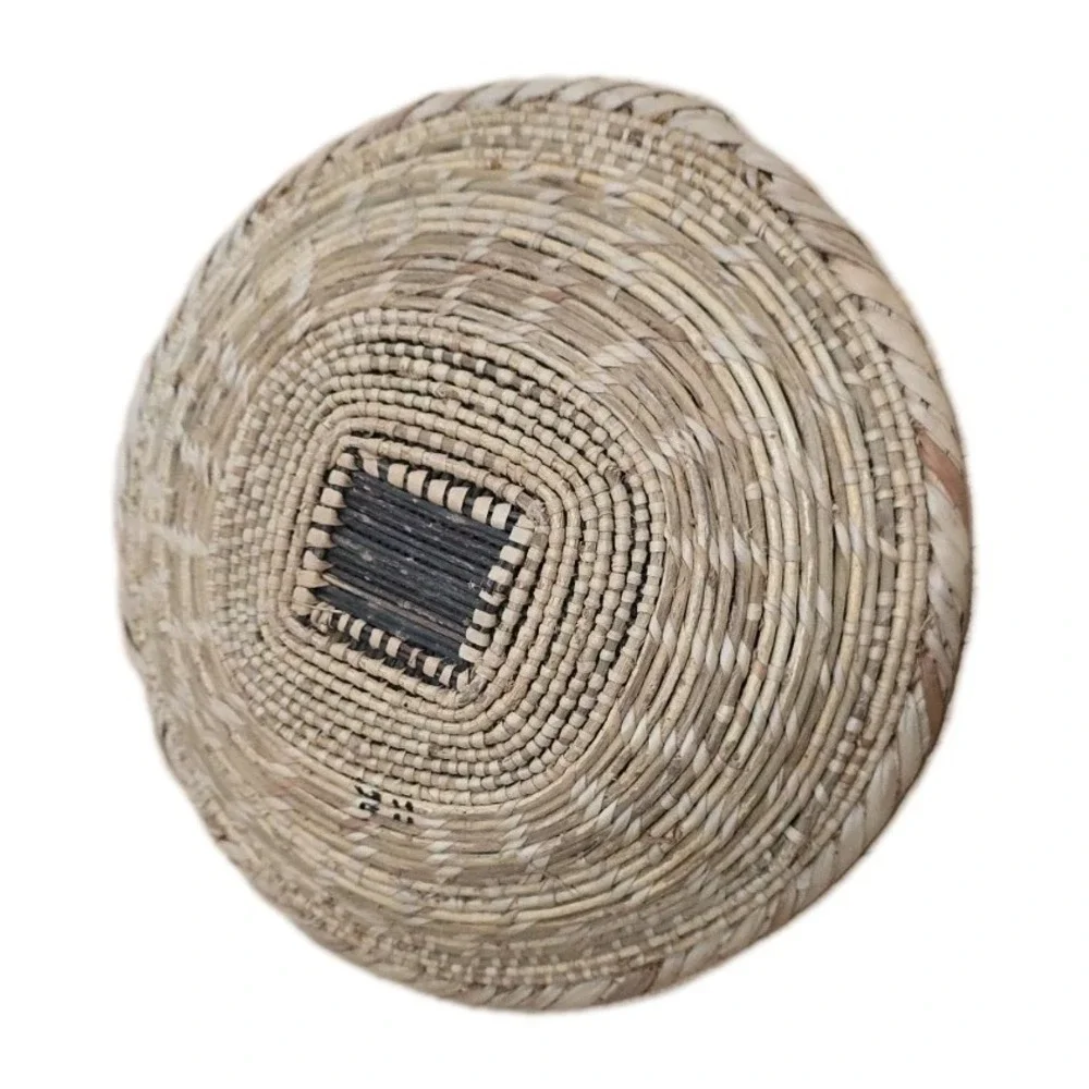 VTG Zambian Tonga Catch All Basket Handwoven African Tribal Wall Minimalist Boho